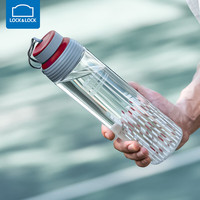 乐扣乐扣茶水分离塑料水杯大容量便携运动杯儿个性运动杯子 红色 700ml