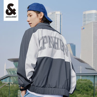 杰克·琼斯(JACK&JONES)秋季字母美式休闲棒球领短袖夹克外套男合集 皇冠蓝223121095 170/92A/S