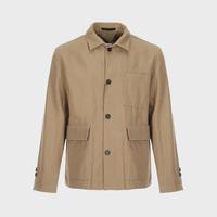 男士含棉侧开叉商务休闲通勤显瘦翻领外套休闲西服