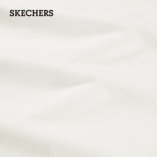 斯凯奇（Skechers）女子针织长袖T恤衫P424W210 棉花糖白/0074 XL