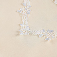 铅笔俱乐部童装2024年秋装新款女童连衣裙中大童拼接网纱打底裙子儿童针织裙 浅杏 150cm