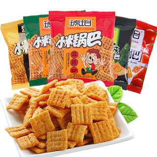 苏宁宜品 [3袋牛肉味]琥珀小米锅巴90g牛肉味麻辣味儿时回忆80后怀旧膨化休闲零食品