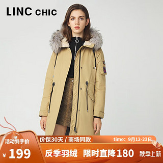 LINC Chic 金羽杰 女士中长款羽绒服 2044396