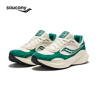 Saucony索康尼MARSHAL率途 ICON复古跑鞋通勤缓震运动休闲鞋 米绿3 38