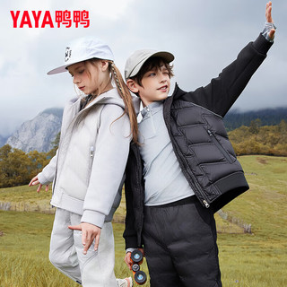 鸭鸭羽绒服鸭鸭（YAYA）儿童羽绒服轻薄男女童冬季学生新款运动休闲风中大童装短款外套