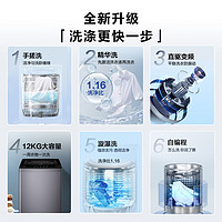 Haier 海尔 [手搓洗]海尔波轮洗衣机家用全自动直驱动变频12kg大容量除菌629