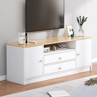 墨尚思 电视柜组合 120CM电视柜四门一格 白色