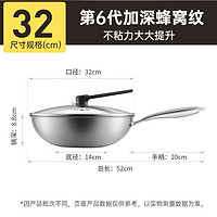 88VIP：炊大皇 CG34QM 炒锅(34cm、不粘、304不锈钢)