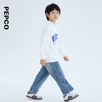 小猪班纳童装2024秋装儿童卫衣中大童男童套头衫上衣男孩秋季 象牙白 130cm