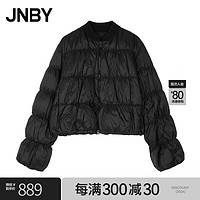 JNBY羽绒服宽松保暖H型5N9C16081 001/本黑 L