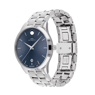 摩凡陀（Movado）瑞士手表全新1881系列腕表钢带机械男表SELLITA SW200-1 0607622