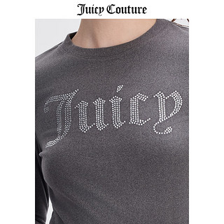 橘滋 Juicy Couture2024秋季新款logo烫钻打底衫柔软细腻舒适亲肤保暖上衣可外穿内搭