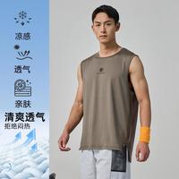 特步 XTEP【吸汗透气】男背心无袖上衣休闲跑步衫吸汗舒适运动衣