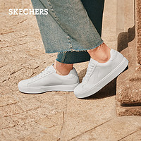 SKECHERS 斯凯奇 纯色百搭空军一号小白鞋185000 白色