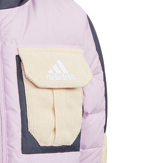 阿迪达斯（adidas）男女青少年羽绒服冬季拼色休闲保暖外套HM9641 HM9641 122