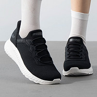 SKECHERS 斯凯奇 女鞋新款易穿脱舒适轻便耐磨运动跑步鞋117500-BLK ZP