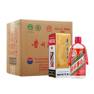 移动端、京东百亿补贴：MOUTAI 茅台 2023年 飞天 酱香型白酒 53度 500ml*6 整箱装