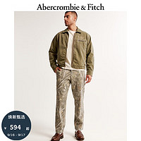 ABERCROMBIE & FITCH男装 24秋季复古潮流印花弹力宽松工装裤KI130-4067 棕色迷彩 28/30 (175/72A)