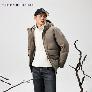 TOMMY HILFIGER【红外锁温防风防水撼冬羽绒】24冬男三合一抓绒羽绒服38754 灰紫色/米白色GY8 M