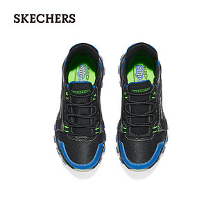 斯凯奇（Skechers）SKECHERS BOYS 一脚蹬户外运动鞋403845L 黑色/蓝色/柠檬色/BBLM 33码