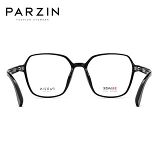 帕森（PARZIN）近视眼镜架男 轻盈TR大框显脸小修颜百搭显瘦镜女 可配近视 31059 蔡司视特耐1.67防蓝光【600度】 钢琴黑