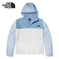 THE NORTH FACE 北面 皮肤衣女户外防风夹克春上新8BAA 蓝色/白色/3YU S