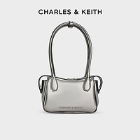 CHARLES & KEITH CHARLES&KEITH24秋新品CK2-30271278拉链手提长柄保龄球包小方包