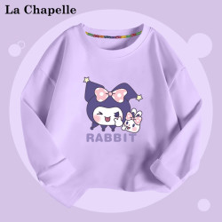 La Chapelle 拉夏贝尔 儿童纯棉卫衣圆领长袖T恤衫