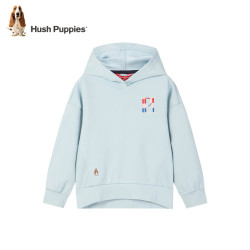 Hush Puppies 暇步士 儿童秋冬季休闲百搭卫衣 奶油色 G款