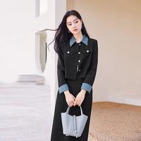 香影 X.YING【2024时尚秋装】通勤一整套穿搭女外套半身裙厅里厅气两件套