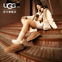 UGG 女士时尚舒适纯色平底保暖经典茸茸短靴雪地靴 1158224