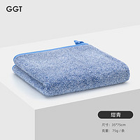 GGT 日本多彩雪花绒毛巾加厚男女洗脸速干不掉毛家用酒店毛巾套装 绀青毛巾单条