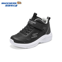Skechers斯凯奇儿童春秋休闲鞋时尚复古高帮厚底缓震防滑运动鞋子403863L