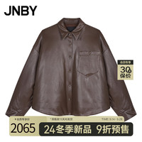 JNBY江南布衣【新品9折预售】商场同款24冬新品羽绒服宽松衬衫领5OAC12790