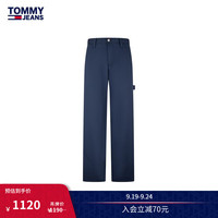 TOMMY JEANS24新款秋冬男装纯棉美式复古工装风宽松休闲裤DM0DM20090 DW7