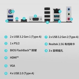 ASUS 华硕 PRIME B650M-K M-ATX主板+AMD 锐龙5 7600X3D CPU 主板+CPU套装