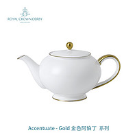 ROYAL CROWN DERBY 英式茶具皇家皇冠德贝金色阿伯丁骨瓷欧式茶壶咖啡壶家用下午茶 小号茶壶B款 475ml