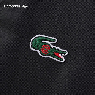 LACOSTE法国鳄鱼 X CLOT联名24秋季中长款黑色连帽保暖外套|BH4308 031/黑色 M /175