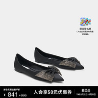 史蒂夫·马登 STEVE MADDEN 2024年秋冬新款 女鞋通勤蝴蝶结尖头浅口单鞋平底鞋