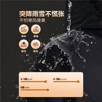 佐丹奴外套女装鹅绒可卸帽中长款梭织羽绒外套 05374745 黑色 标志黑 M