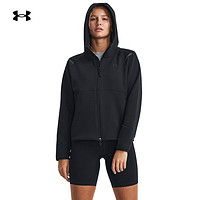 安德玛 UNDERARMOUR）秋冬Unstoppable女子抓绒训练运动外套1379842 黑色001 M