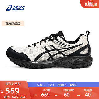 ASICS 亚瑟士 跑步鞋男鞋舒适透气运动鞋耐磨越野跑鞋GEL-SONOMA CN 白色/黑色 41.5