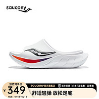 saucony 索康尼 摇篮2代运动拖鞋2024年春凉拖男女休闲户外拖鞋CRADLE 白黑2 38