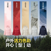 波司登(BOSIDENG)秋冬羽绒服男女儿童5A抗菌4防90绒保暖休闲连帽外套T40143910DS 冰原粉1753 130/64