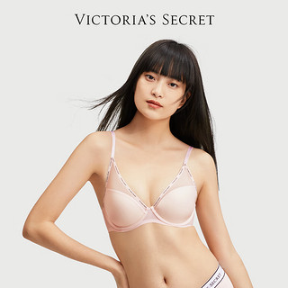 VICTORIA'S SECRET 性感网纱透气薄杯文胸有钢圈聚拢内衣女胸罩Ⅲ 86S7活力粉 11227506 32B 32/70B