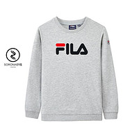 FILA 斐乐 男童（110-170）卫衣儿童舒适圆领宽松日常针织套头衫卫衣