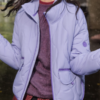 Beneunder 蕉下气绒服立领轻量保暖女士气绒外套 CL18624 漫雾紫 S