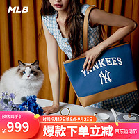 MLB 男女情侣托特手提包 3AORL103N 纽约洋基队/靛蓝色 F