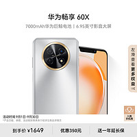 移动端、京东百亿补贴：HUAWEI 华为 畅享60X 4G手机 256GB 皓月银