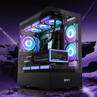 IPASON 攀升 战神RS 十三代酷睿版 游戏台式机 黑色（酷睿i5-13400F、RTX 4060Ti 8G、16GB、1TB SSD）